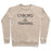 Virgin Teez  Pullover Crewneck Sweatshirt / x-small / Heathered Oatmeal CYBORG IN TRAINING CREWNECK SWEATSHIRT