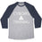 Virgin Teez  Baseball Tee Unisex Tri-Blend Baseball Tee / small / Athletic Gray / Navy CYBORG IN TRAINING UNISEX TRI-BLEND BASEBALL TEE