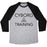 Virgin Teez  Baseball Tee Unisex Tri-Blend Baseball Tee / small / Athletic Gray / Black CYBORG IN TRAINING UNISEX TRI-BLEND BASEBALL TEE