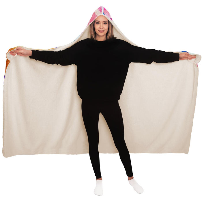 Floral Abundance Kid's sweater Hooded Blanket