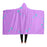 Simple Geometric Pattern Hooded Blanket
