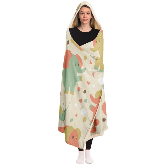 Toy Pattern Hooded Blanket