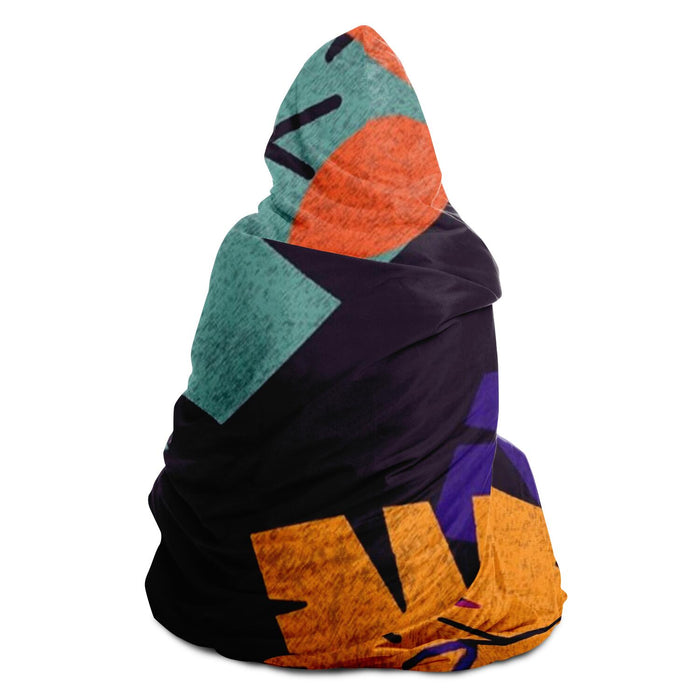 Flora Pattern Hooded Blanket