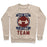 Virgin Teez  Pullover Crewneck Sweatshirt / x-small / Heathered Oatmeal DAD BOD LIFTING TEAM CREWNECK SWEATSHIRT