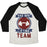 Virgin Teez  Baseball Tee Unisex Tri-Blend Baseball Tee / small / Oatmeal / Black DAD BOD LIFTING TEAM UNISEX TRI-BLEND BASEBALL TEE