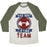 Virgin Teez  Baseball Tee Unisex Tri-Blend Baseball Tee / small / Oatmeal / Moss DAD BOD LIFTING TEAM UNISEX TRI-BLEND BASEBALL TEE