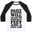 Virgin Teez  Baseball Tee Unisex Classic Baseball Tee / x-small / White/Black DAILY RUNNING WILL LEAD TO GNARLY FEET AND A NICE ASS UNISEX CLASSIC BASEBALL TEE