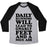 Virgin Teez  Baseball Tee Unisex Tri-Blend Baseball Tee / small / Athletic Gray / Black DAILY RUNNING WILL LEAD TO GNARLY FEET AND A NICE ASS UNISEX TRI-BLEND BASEBALL TEE