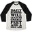Virgin Teez  Baseball Tee Unisex Tri-Blend Baseball Tee / small / Oatmeal / Black DAILY RUNNING WILL LEAD TO GNARLY FEET AND A NICE ASS UNISEX TRI-BLEND BASEBALL TEE