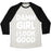 Virgin Teez  Baseball Tee Unisex Tri-Blend Baseball Tee / small / Oatmeal / Black DAMN GIRL I LOOK GOOD UNISEX TRI-BLEND BASEBALL TEE