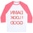 Virgin Teez  Baseball Tee Unisex Classic Baseball Tee / x-small / White/Neon Pink DAMN I LOOK GOOD UNISEX CLASSIC BASEBALL TEE