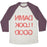 Virgin Teez  Baseball Tee Unisex Tri-Blend Baseball Tee / small / Oatmeal / Maroon DAMN I LOOK GOOD UNISEX TRI-BLEND BASEBALL TEE