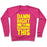 Virgin Teez  Pullover Crewneck Sweatshirt / x-small / Deep Pink DAMN RIGHT I'M RUNNING THIS CREWNECK SWEATSHIRT