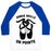 Virgin Teez  Baseball Tee Unisex Classic Baseball Tee / x-small / White/Blue DANCE SKILLS ON POINTE UNISEX CLASSIC BASEBALL TEE