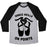 Virgin Teez  Baseball Tee Unisex Tri-Blend Baseball Tee / small / Athletic Gray / Black DANCE SKILLS ON POINTE UNISEX TRI-BLEND BASEBALL TEE