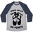 Virgin Teez  Baseball Tee Unisex Tri-Blend Baseball Tee / small / Athletic Gray / Navy DANCE SKILLS ON POINTE UNISEX TRI-BLEND BASEBALL TEE