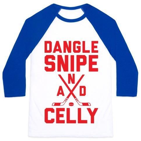 Virgin Teez  Baseball Tee Unisex Classic Baseball Tee / x-small / White/Blue DANGLE SNIPE AND CELLY UNISEX CLASSIC BASEBALL TEE