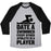 Virgin Teez  Baseball Tee Unisex Tri-Blend Baseball Tee / small / Athletic Gray / Black DATE A SWIMMER, EVERY OTHER ATHLETE IS A PLAYER UNISEX TRI-BLEND BASEBALL TEE