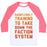Virgin Teez  Baseball Tee Unisex Classic Baseball Tee / x-small / White/Neon Pink DAUNTLESSLY TRAINING UNISEX CLASSIC BASEBALL TEE