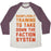 Virgin Teez  Baseball Tee Unisex Tri-Blend Baseball Tee / small / Oatmeal / Maroon DAUNTLESSLY TRAINING UNISEX TRI-BLEND BASEBALL TEE