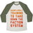 Virgin Teez  Baseball Tee Unisex Tri-Blend Baseball Tee / small / Oatmeal / Moss DAUNTLESSLY TRAINING UNISEX TRI-BLEND BASEBALL TEE