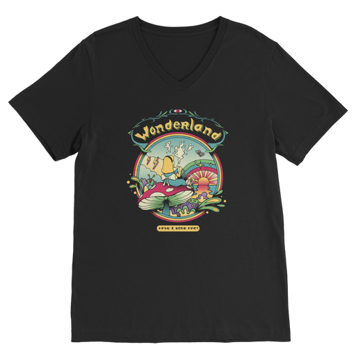 VIRGIN TEEZ Men T-Shirts Black / Unisex / S Day Dreamer Premium V-Neck T-Shirt