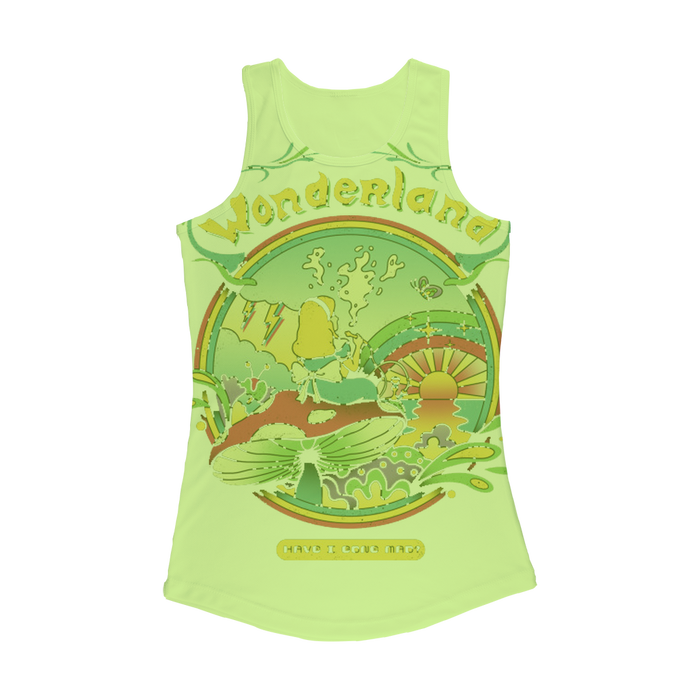 VIRGIN TEEZ Women Tank top Electric Green / XS Day Dreamer Women Performance Tank Top