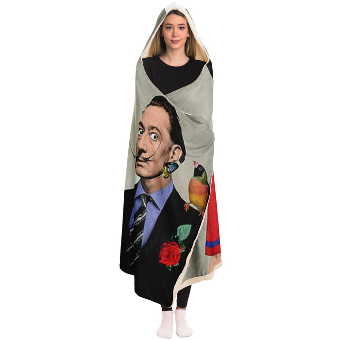 Frida & Dali Hooded Blanket