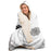 Snowman Pattern Poster Hooded Blanket