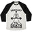 Virgin Teez  Baseball Tee Unisex Tri-Blend Baseball Tee / small / Oatmeal / Black DEADLIFT TIL' DEATH AND THEN SOME UNISEX TRI-BLEND BASEBALL TEE