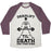 Virgin Teez  Baseball Tee Unisex Tri-Blend Baseball Tee / small / Oatmeal / Maroon DEADLIFT TIL' DEATH AND THEN SOME UNISEX TRI-BLEND BASEBALL TEE
