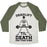 Virgin Teez  Baseball Tee Unisex Tri-Blend Baseball Tee / small / Oatmeal / Moss DEADLIFT TIL' DEATH AND THEN SOME UNISEX TRI-BLEND BASEBALL TEE