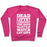 Virgin Teez  Pullover Crewneck Sweatshirt / x-small / Deep Pink DEADLIFTS I THOUGHT YOU SAID LET'S WATCH CAT GIFS CREWNECK SWEATSHIRT