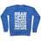 Virgin Teez  Pullover Crewneck Sweatshirt / x-small / Heathered Blue DEADLIFTS I THOUGHT YOU SAID LET'S WATCH CAT GIFS CREWNECK SWEATSHIRT