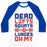 Virgin Teez  Baseball Tee Unisex Classic Baseball Tee / x-small / White/Blue DEADLIFTS SQUATS AND LUNGES OH MY UNISEX CLASSIC BASEBALL TEE