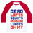 Virgin Teez  Baseball Tee Unisex Classic Baseball Tee / x-small / White/Red DEADLIFTS SQUATS AND LUNGES OH MY UNISEX CLASSIC BASEBALL TEE