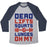 Virgin Teez  Baseball Tee Unisex Tri-Blend Baseball Tee / small / Athletic Gray / Navy DEADLIFTS SQUATS AND LUNGES OH MY UNISEX TRI-BLEND BASEBALL TEE