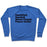 Virgin Teez  Pullover Crewneck Sweatshirt / x-small / Heathered Blue DEADLIFTS, SQUATS, BENCH PRESS, PEANUT BUTTER WORKOUT CREWNECK SWEATSHIRT