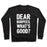 Virgin Teez  Pullover Crewneck Sweatshirt / x-small / Black DEAR BURPEES WHAT'S GOOD CREWNECK SWEATSHIRT