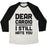 Virgin Teez  Baseball Tee Unisex Tri-Blend Baseball Tee / small / Oatmeal / Black DEAR CARDIO I STILL HATE YOU UNISEX TRI-BLEND BASEBALL TEE