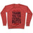 Virgin Teez  Pullover Crewneck Sweatshirt / x-small / Heathered Red DEAR LORD THANK YOU FOR FOOTBALL BUTTS CREWNECK SWEATSHIRT