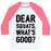 Virgin Teez  Baseball Tee Unisex Classic Baseball Tee / x-small / White/Neon Pink DEAR SQUATS WHAT'S GOOD UNISEX CLASSIC BASEBALL TEE