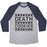 Virgin Teez  Baseball Tee Unisex Tri-Blend Baseball Tee / small / Athletic Gray / Navy DEATH COOKIES UNISEX TRI-BLEND BASEBALL TEE