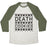 Virgin Teez  Baseball Tee Unisex Tri-Blend Baseball Tee / small / Oatmeal / Moss DEATH COOKIES UNISEX TRI-BLEND BASEBALL TEE