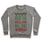 Virgin Teez  Pullover Crewneck Sweatshirt / x-small / Heathered Gray DECK THE HALLS AND KILL THAT WORKOUT CREWNECK SWEATSHIRT
