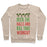 Virgin Teez  Pullover Crewneck Sweatshirt / x-small / Heathered Oatmeal DECK THE HALLS AND KILL THAT WORKOUT CREWNECK SWEATSHIRT