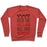 Virgin Teez  Pullover Crewneck Sweatshirt / x-small / Heathered Red DECK THE HALLS AND KILL THAT WORKOUT CREWNECK SWEATSHIRT