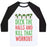 Virgin Teez  Baseball Tee Unisex Classic Baseball Tee / x-small / White/Black DECK THE HALLS AND KILL THAT WORKOUT UNISEX CLASSIC BASEBALL TEE