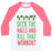 Virgin Teez  Baseball Tee Unisex Classic Baseball Tee / x-small / White/Neon Pink DECK THE HALLS AND KILL THAT WORKOUT UNISEX CLASSIC BASEBALL TEE