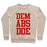 Virgin Teez  Pullover Crewneck Sweatshirt / x-small / Heathered Oatmeal DEM ABS DOE CREWNECK SWEATSHIRT